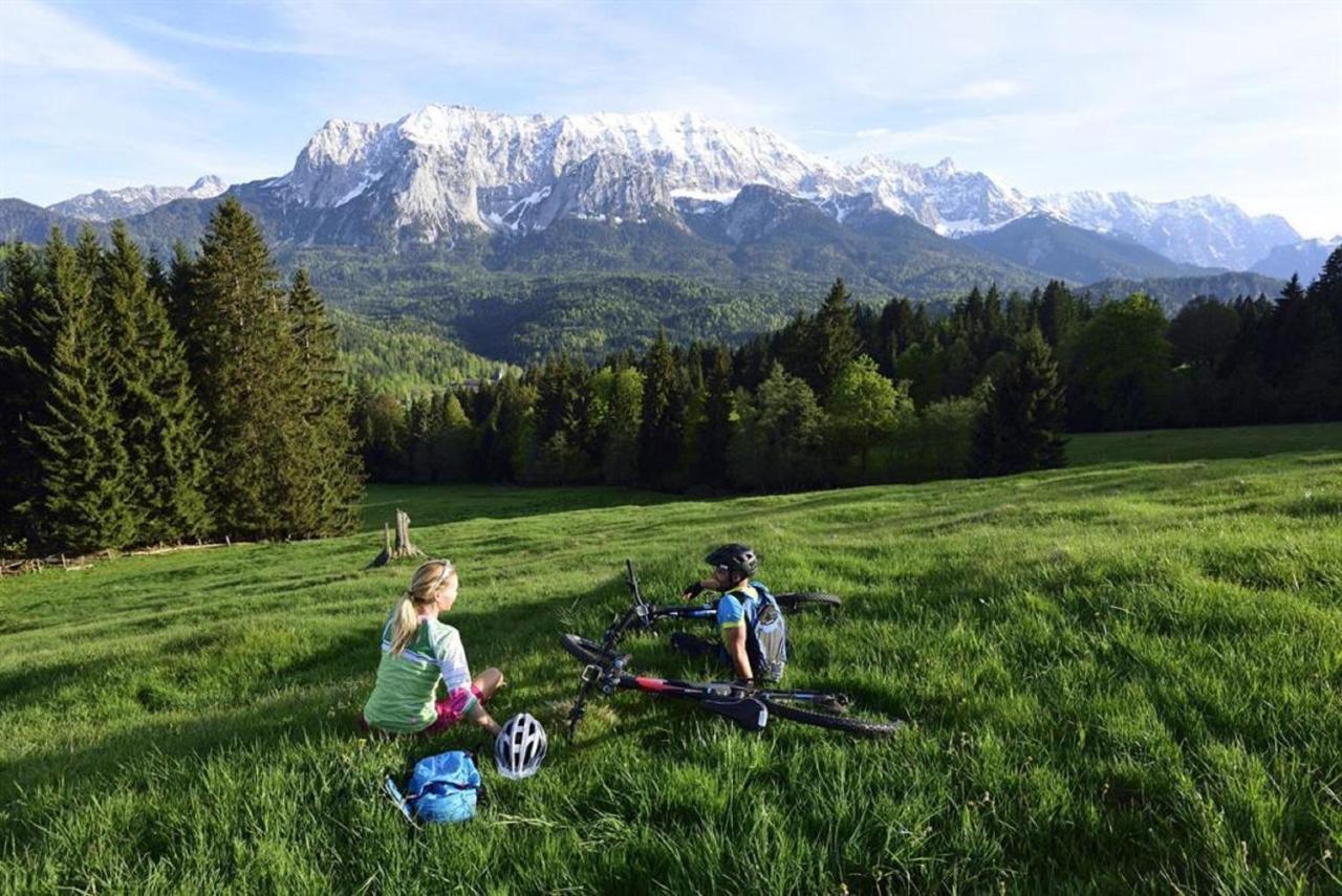 Ferienwohnung Alpenwelt Wallgau Esterno foto