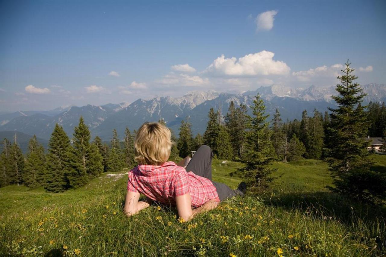 Ferienwohnung Alpenwelt Wallgau Esterno foto